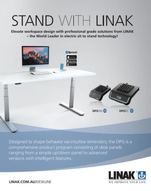 Stand with LINAK Desk DPG