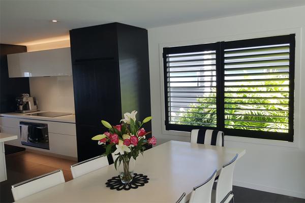 Black Interior Aluminium Shutter